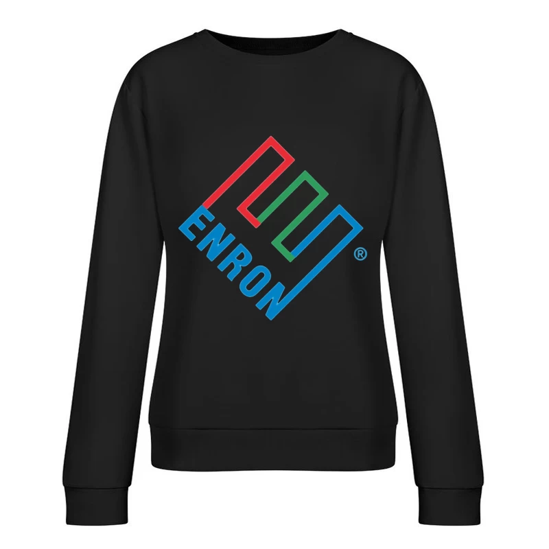 Enron Corporation Logo - Historic Energy Company Symbol Female Pullover Sweatshirt