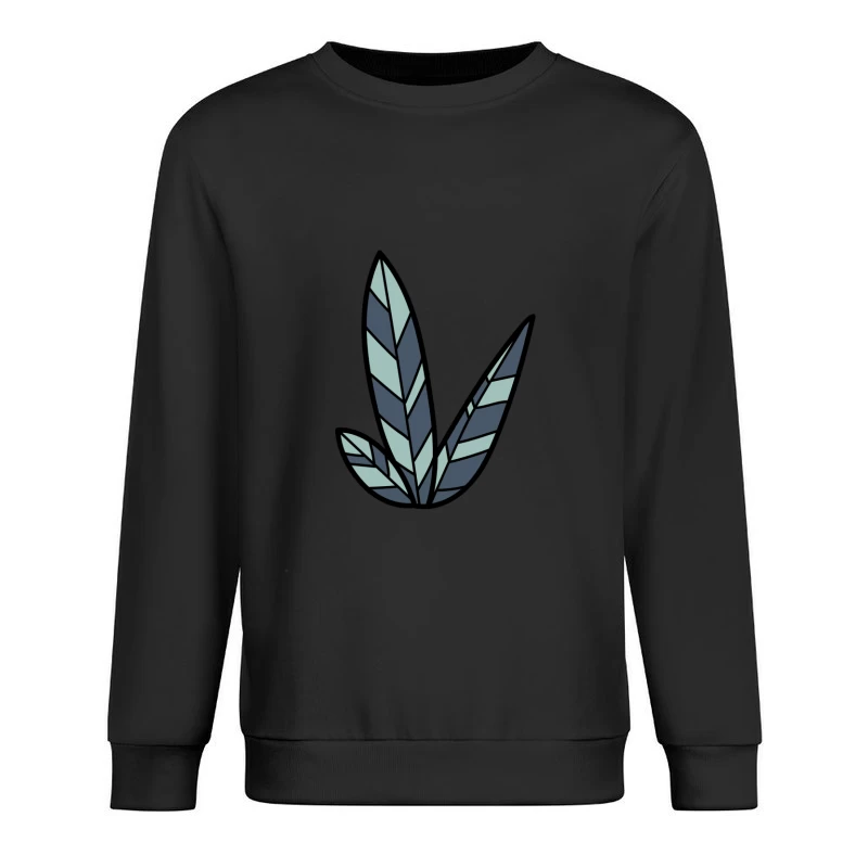 Plante géométrique en vitrail Homme Sweat-shirt à enfiler