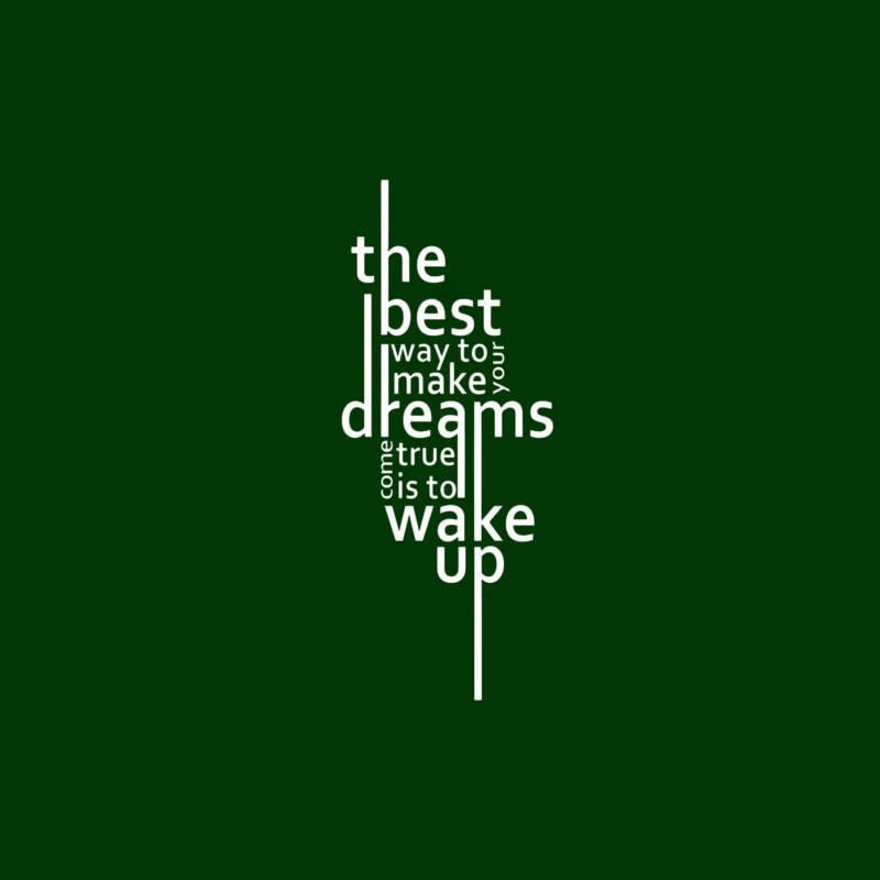 Inspirational Quote on Dreams Throw Pillow