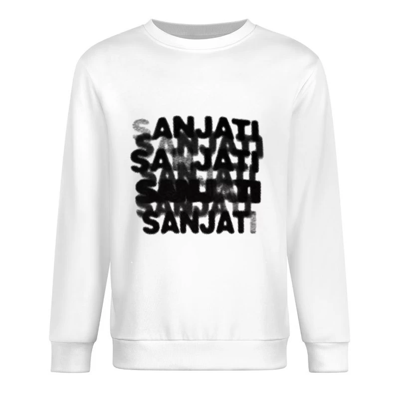 Abstrakte Schriftkunst Herren Pullover Sweatshirt