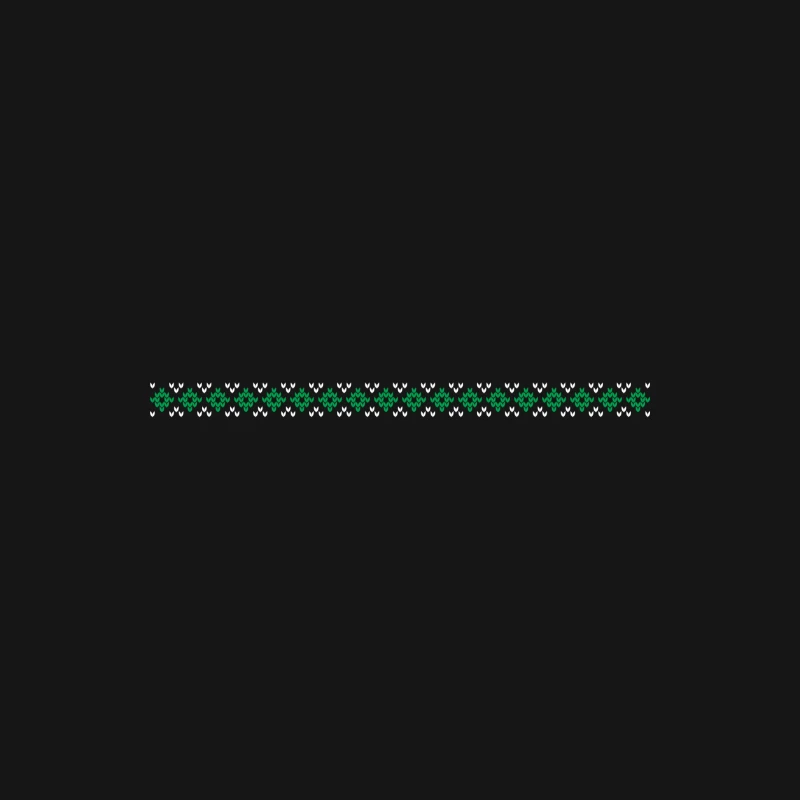 Motif géométrique en vert et blanc Homme Manches Longues T-Shirt