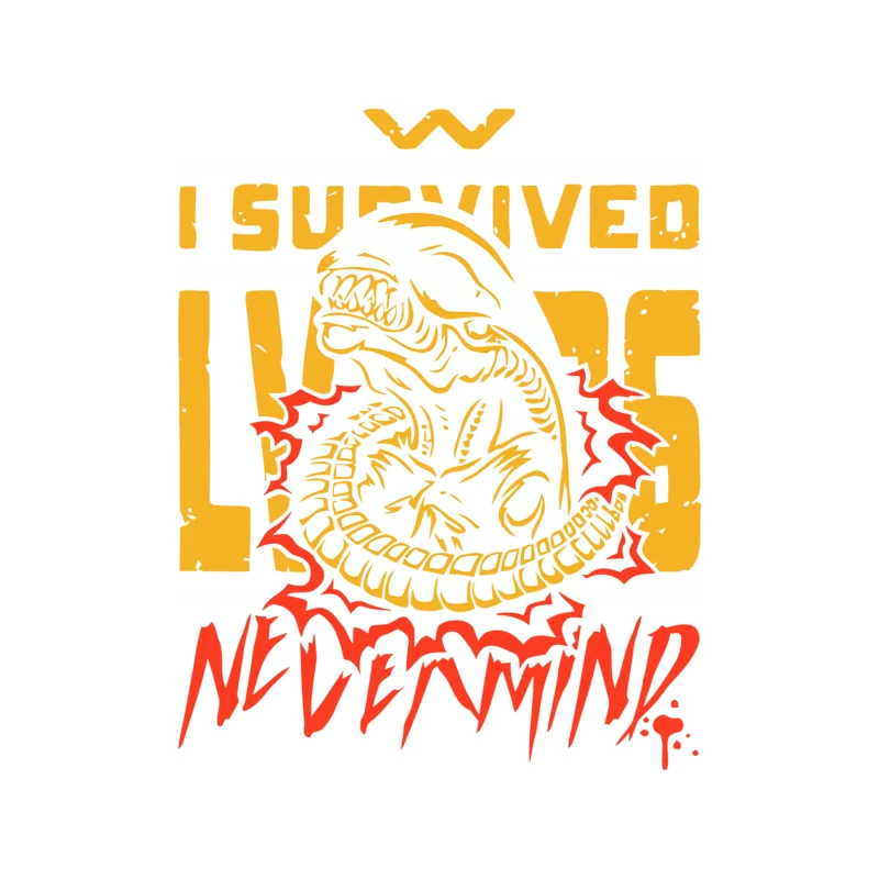Surviving the Xenomorph: A Sci-Fi Movie Poster Design Tapestry