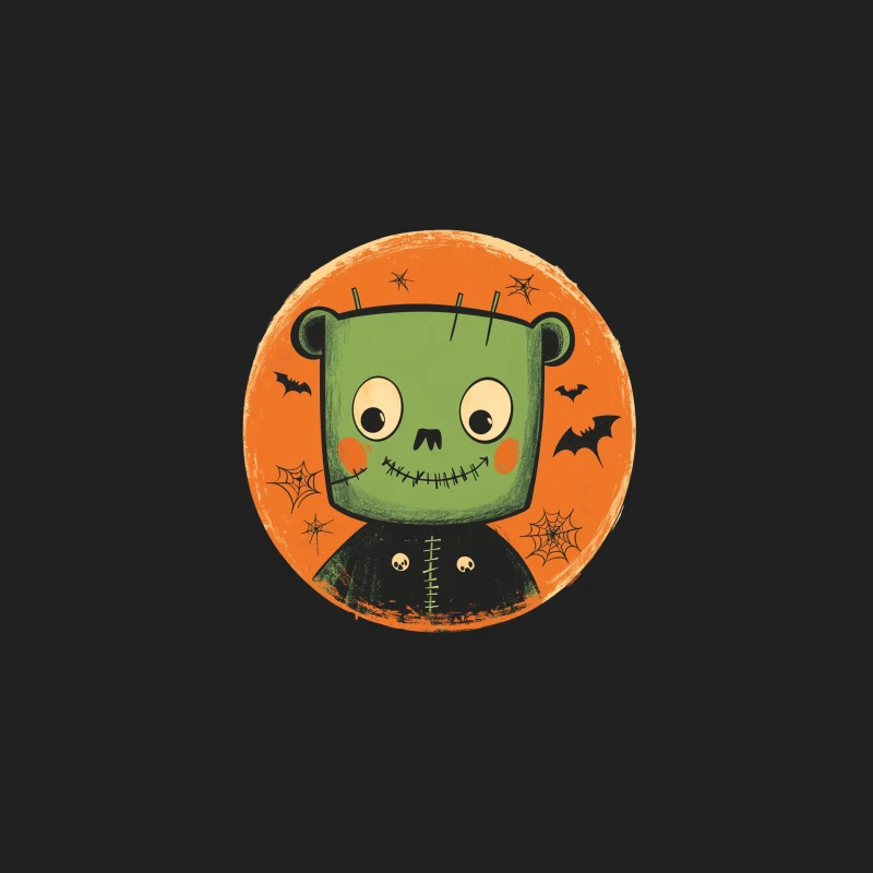 Cute Cartoon Frankenstein Monster for Halloween Bucket Hat
