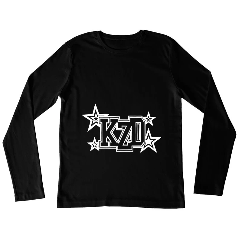 Stylisches KZD Sternlogo Damen Langarm T-Shirt