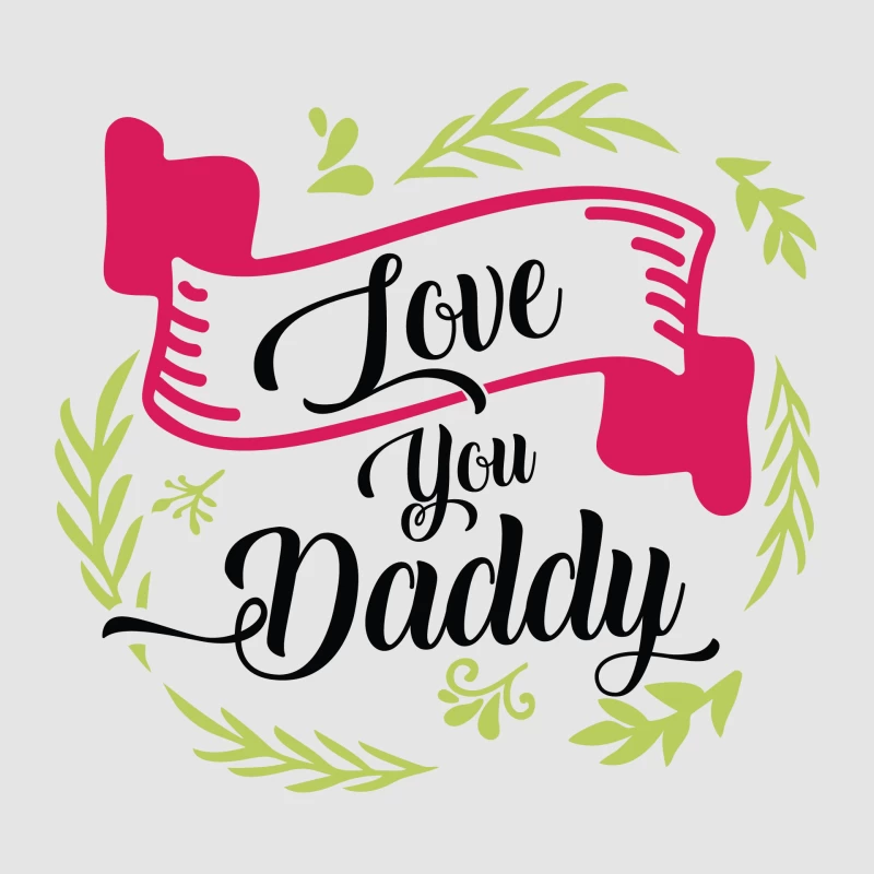 Message d'amour pour papa avec feuille et bannière Femme Sweat à capuche