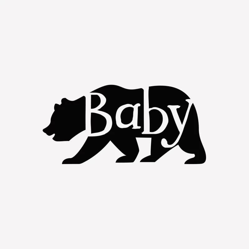 Silhouette d'ours avec texte Femme T-Shirt