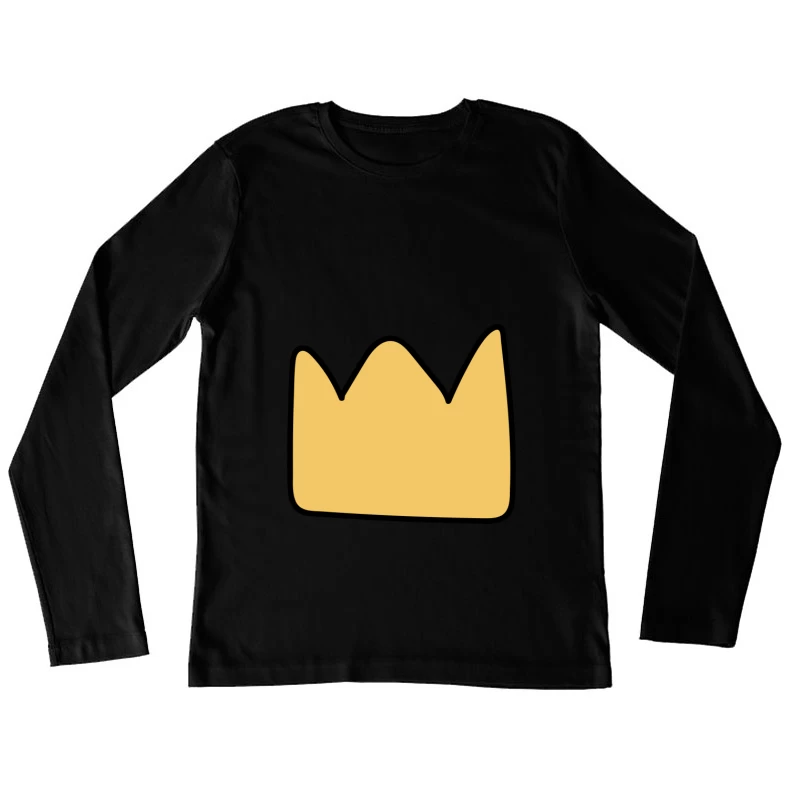 Couronne simple dessinée à la main Femme Manches Longues T-Shirt