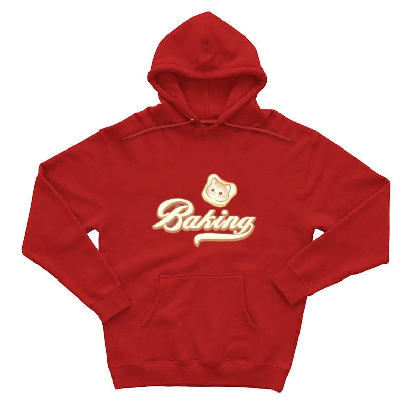 Katzen-Bäckerei Logo Herren Pullover Hoodie