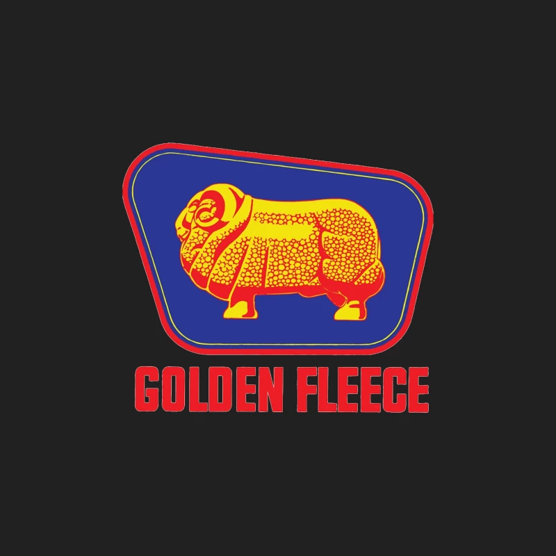 Vintage Golden Fleece Logo with Geometric Sheep Design Bucket Hat