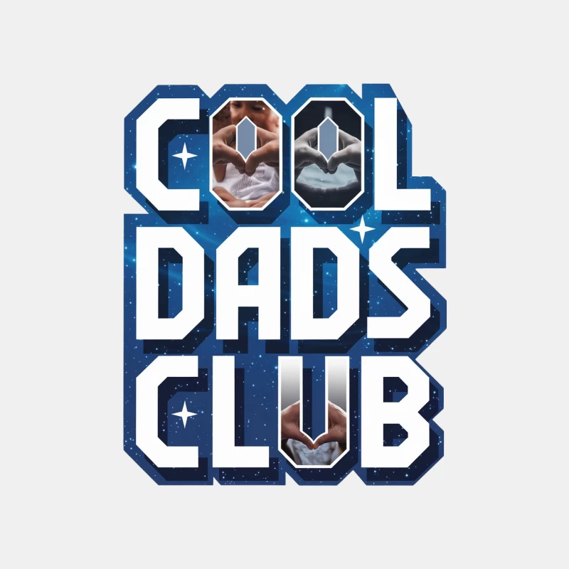 Cool Dads Club: Celebrating Fatherhood with Space-Themed Ultrasound Typography Male Tank Top