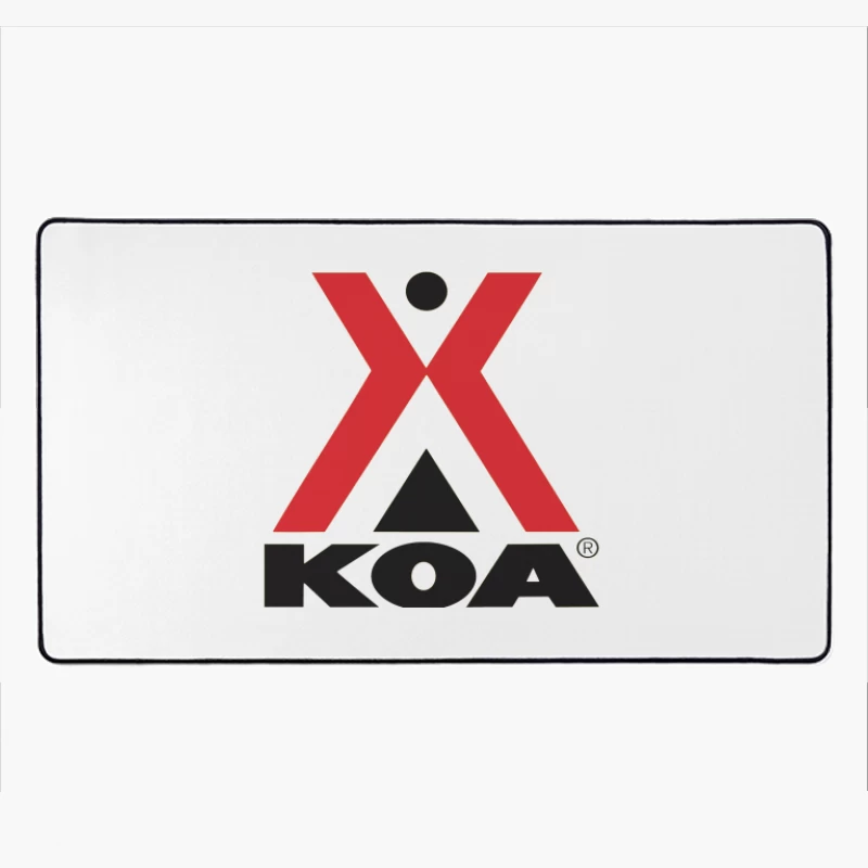 KOA (Kampgrounds of America) Official Logo Design Desk Mat