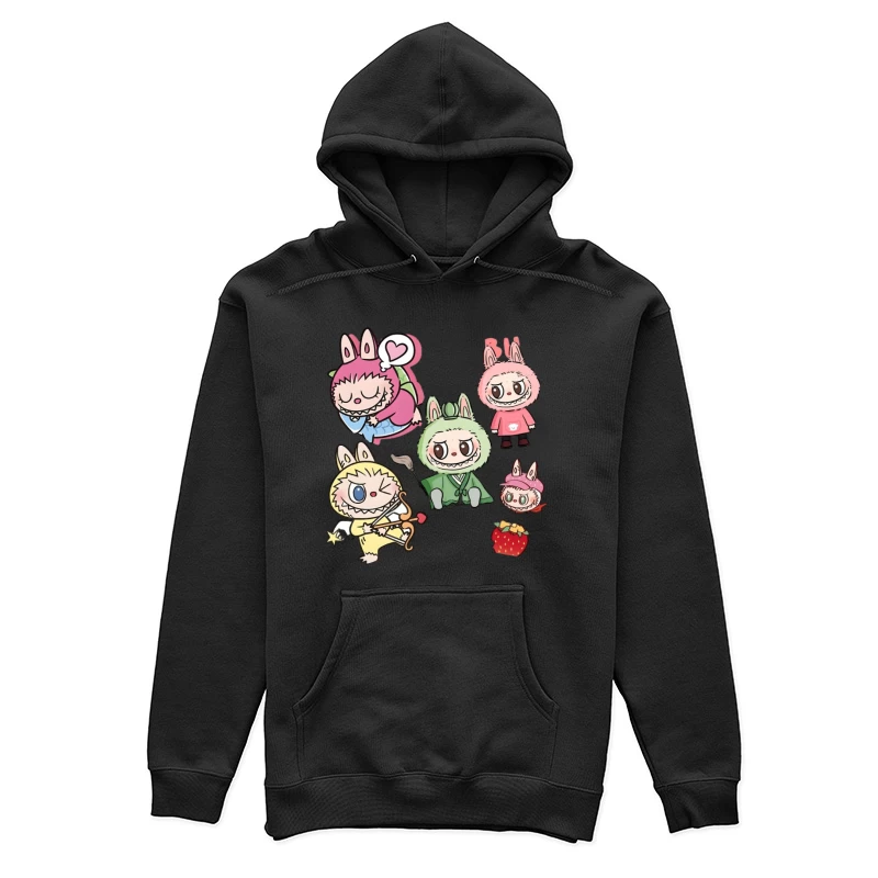 Niedliche Tierfiguren und Symbole Damen Pullover Hoodie
