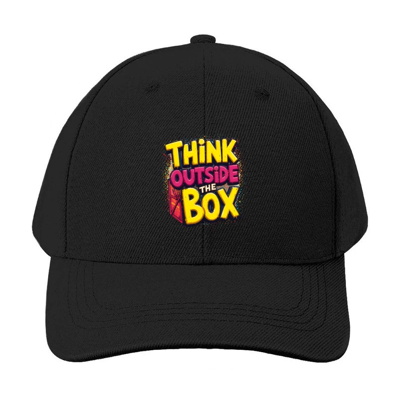 Think Outside the Box Design Baseball Cap