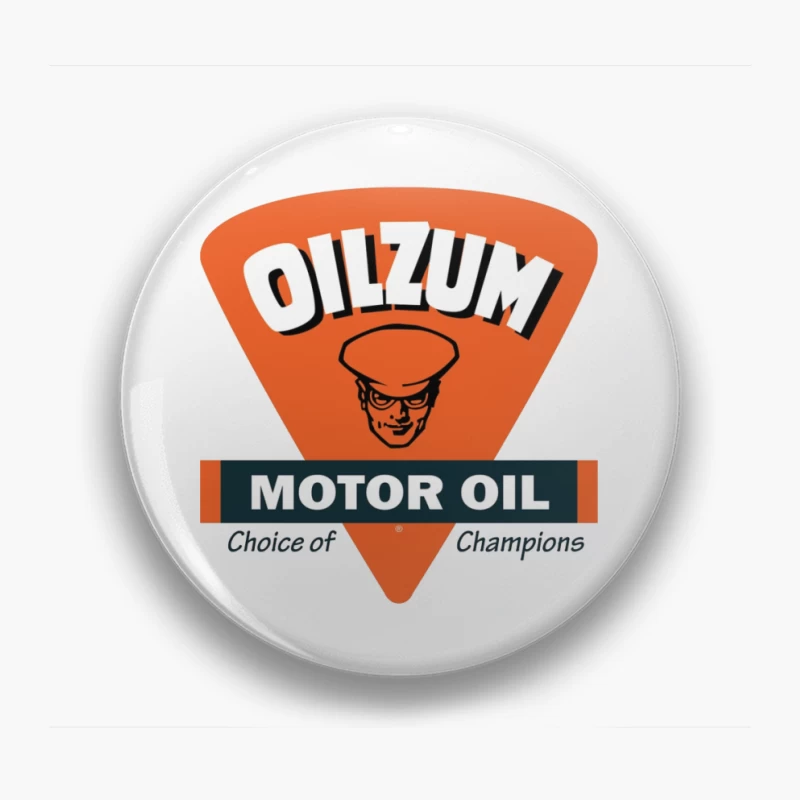 Vintage Oilzum Motor Oil Logo with Retro Design Pin