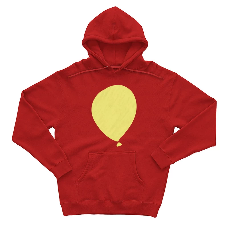 Ballon jaune simple Homme Sweat à capuche