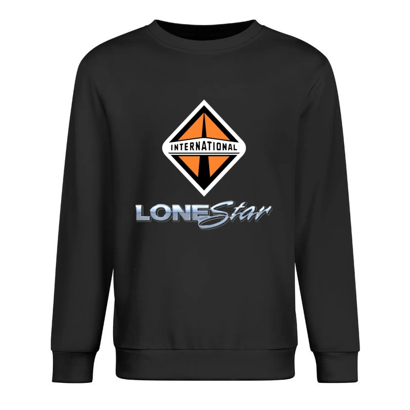 International Lonestar Truck Manufacturing Logo Design Male Pullover Sweatshirt