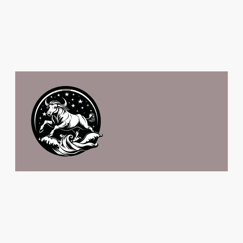Celestial Taurus: Starry Bull Zodiac Illustration Coffee Mug
