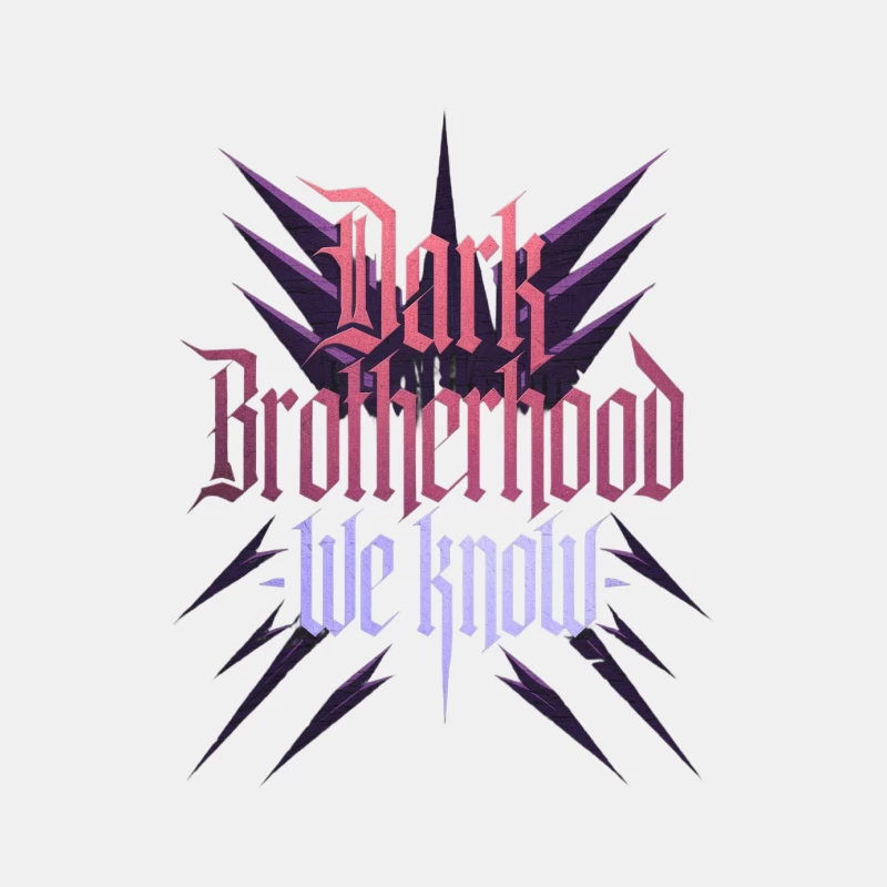 Gothic Dark Brotherhood Game Logo with Sharp Purple Design Male Tank Top