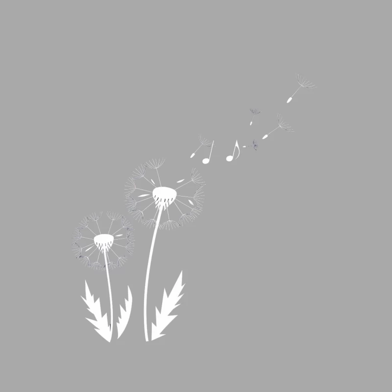Dandelion Seeds Blowing in the Wind: Nature's Delicate Sketch Male Pullover Hoodie