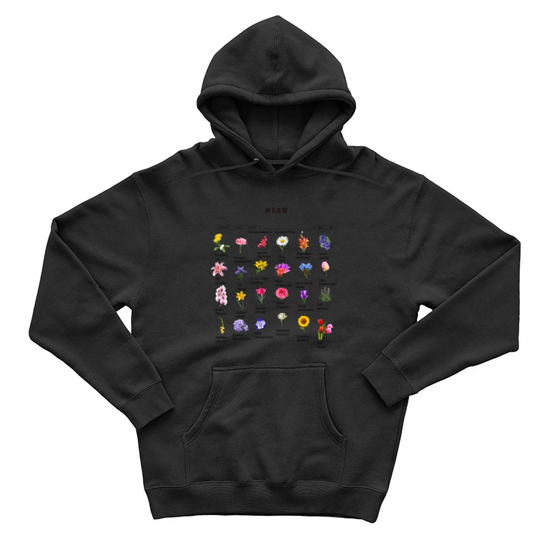 Blumenübersicht Herren Pullover Hoodie