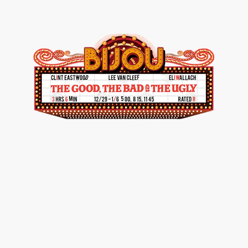 The Good the Bad & The Ugly Marquee Cotton Tote Bag