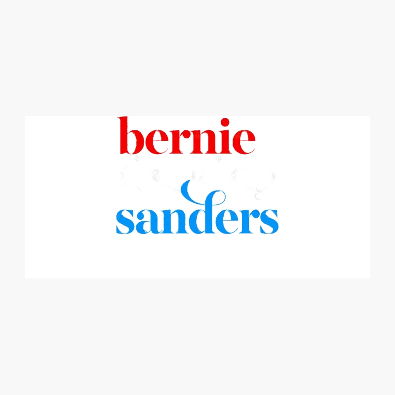 Bernie Fucking Sanders - Red, White And Blue Typography Design Coffee Mug