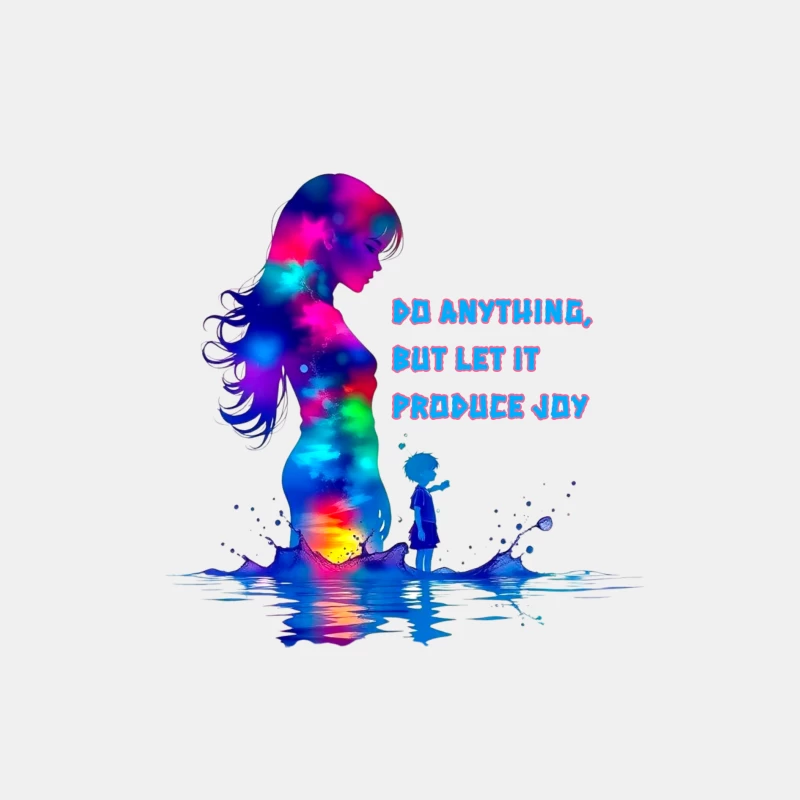 Colorful Silhouette of Joy Male Tank Top