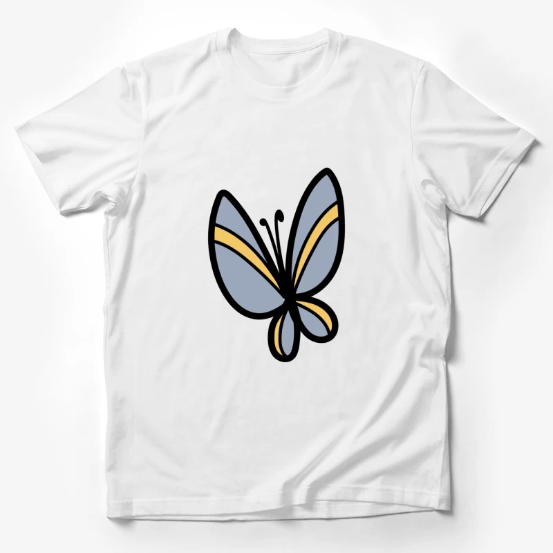 Papillon stylisé aux ailes colorées Homme T-Shirt