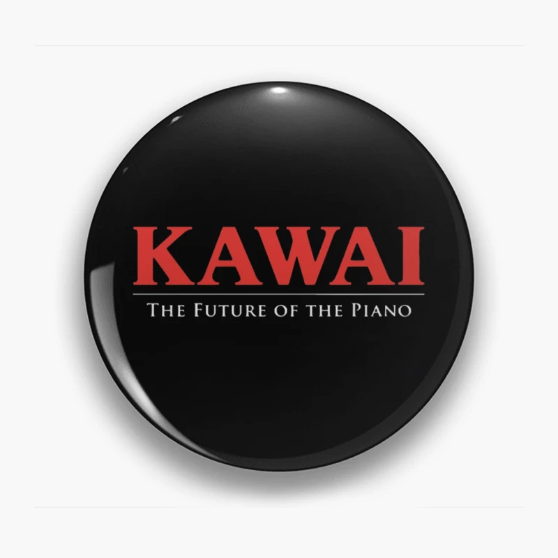 Kawai Piano Brand Logo with Slogan "The Future of the Piano" Pin