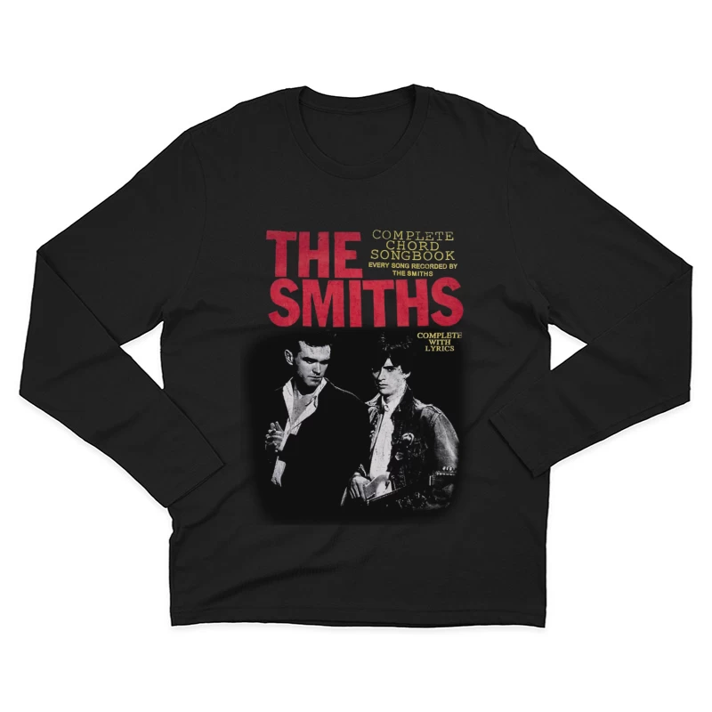 The Smiths Complete Chord Songbook with Lyrics - Vintage Band Photo Cover Male Long Sleeve T-Shirt