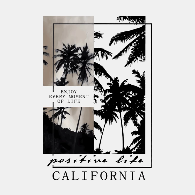 Palmenabend in Kalifornien Herren Tanktops