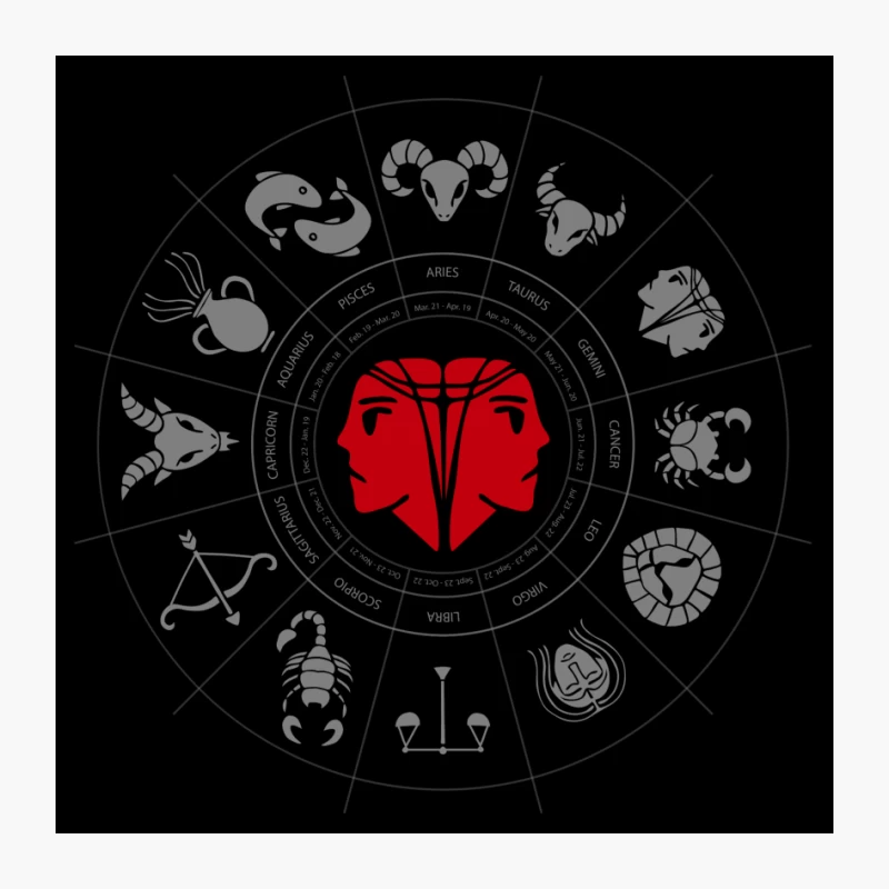 Gemini Zodiac Pin