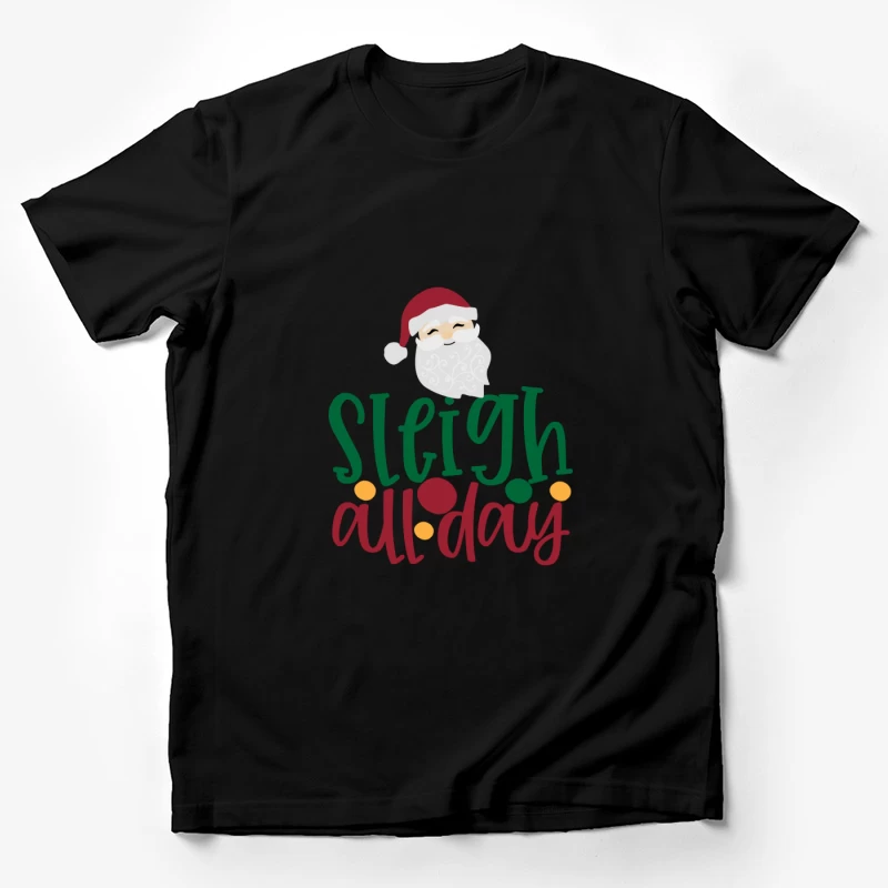 Design festif avec le Père Noël et texte Homme T-Shirt