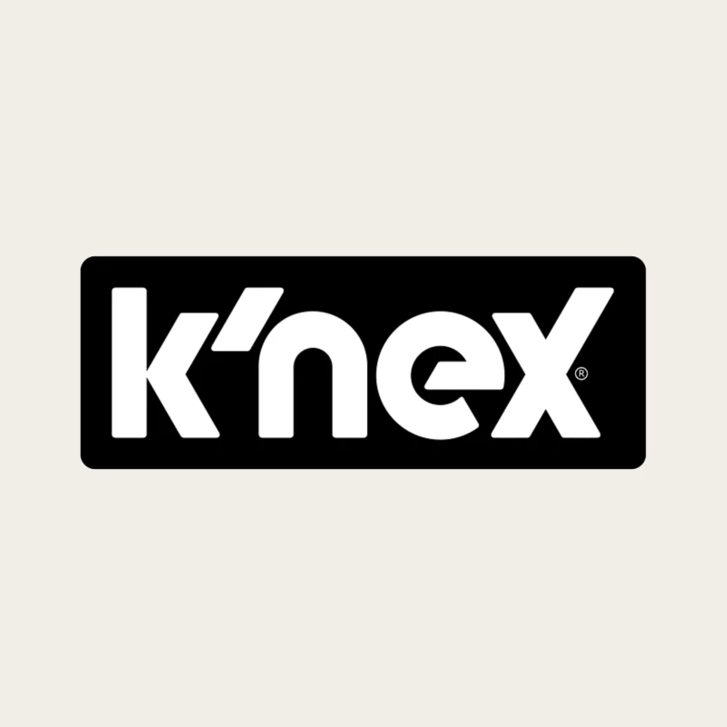 K'NEX Construction Toys Brand Logo in Black and White Bucket Hat