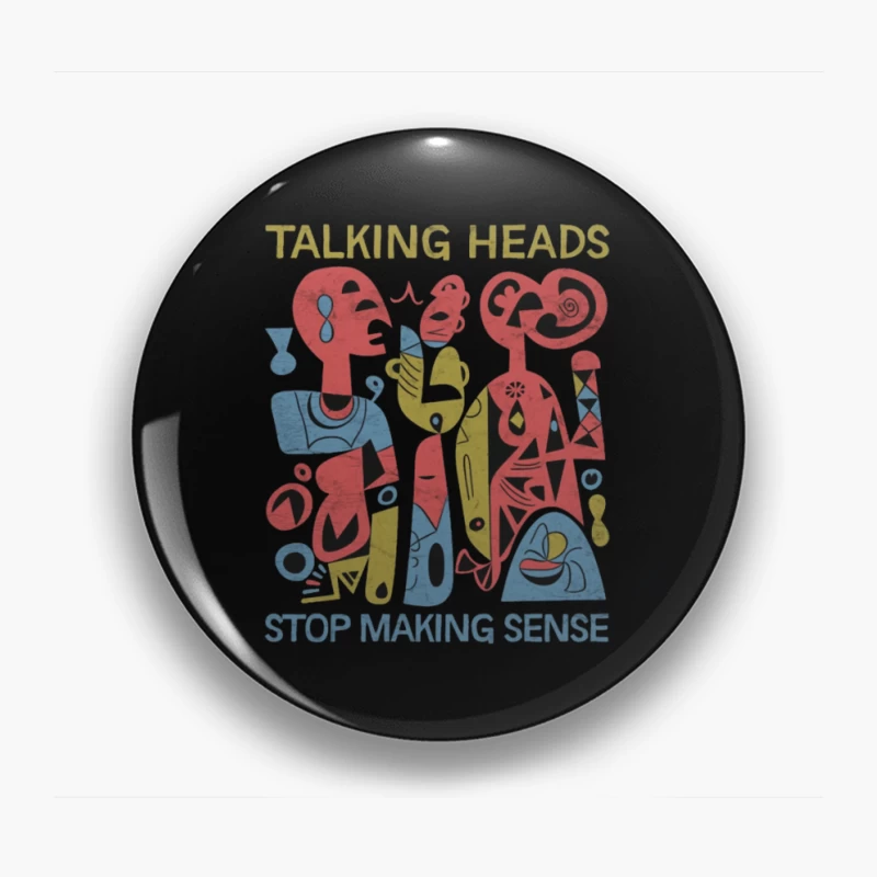 Talking Heads "Stop Making Sense" Abstract Album Art Pin