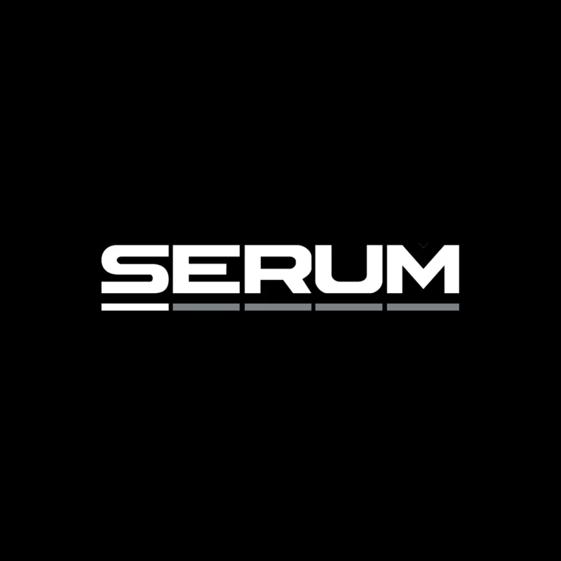 Minimalist Serum Audio Software Logo Design Mouse Pad