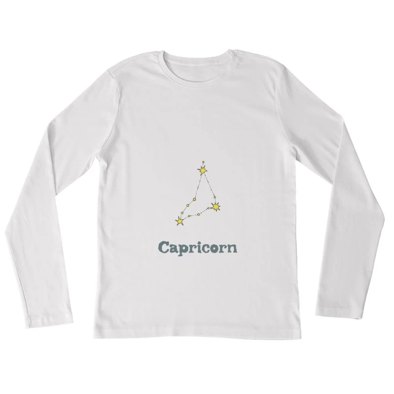 Sternbild des Steinbocks Damen Langarm T-Shirt
