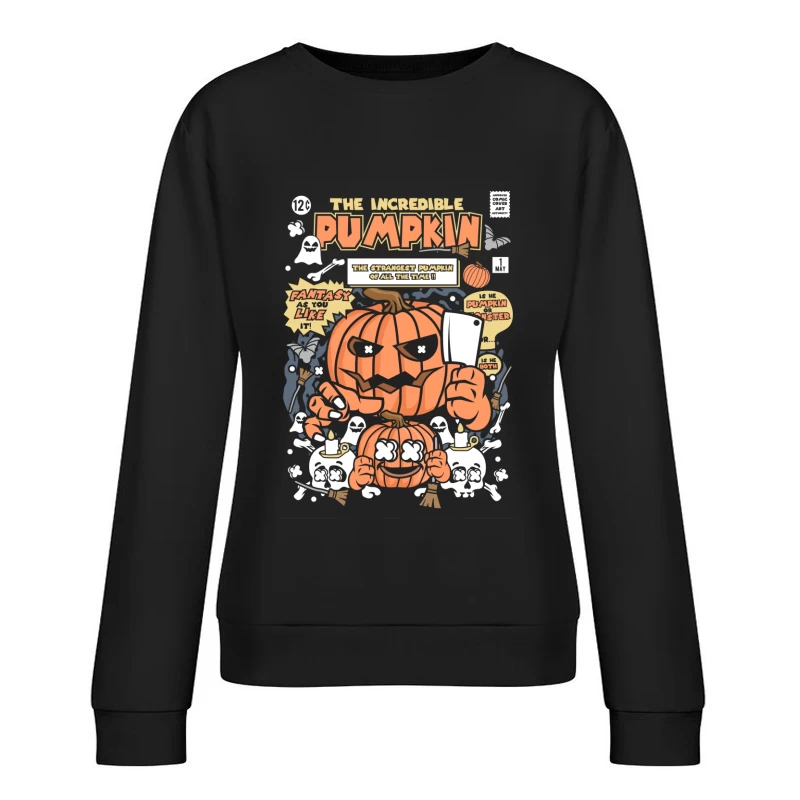La Super Courge Effrayante Femme Sweat-shirt à enfiler
