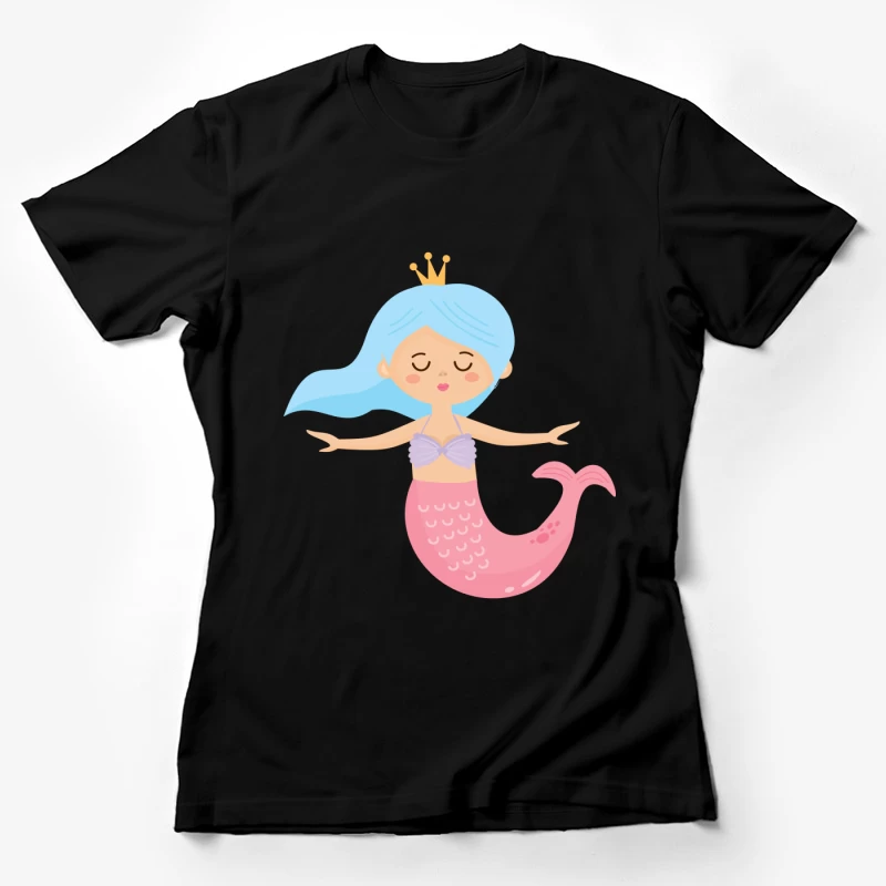 Petite sirène avec couronne Femme T-Shirt