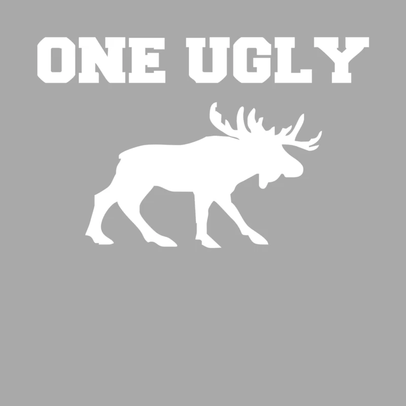 UGLY MOOSE funny animal present tee New Female Pullover Hoodie