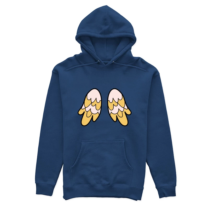 Ailes stylisées colorées Femme Sweat à capuche