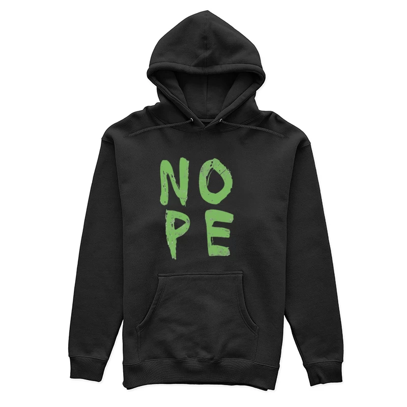 Grüne Textkunst - Nope Damen Pullover Hoodie