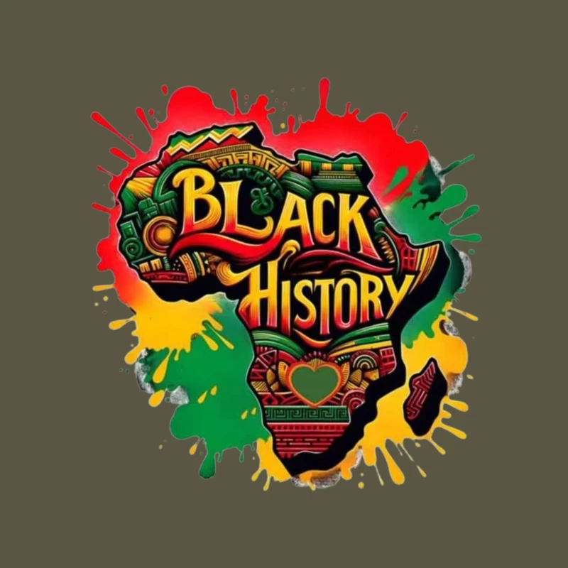 Black History Celebration Artwork Throw Pillow