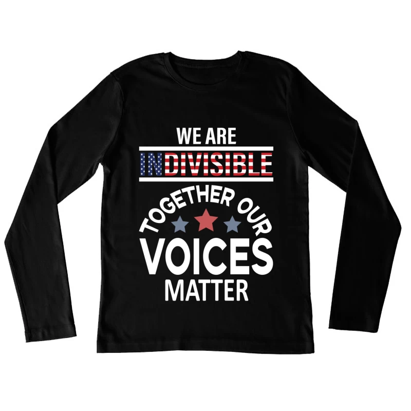 Unité et voix communes pour le changement Femme Manches Longues T-Shirt