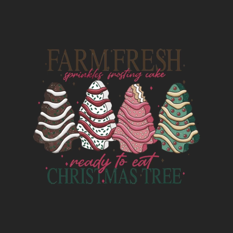 Farmfrische Weihnachtsbäume mit Streuseln Herren Pullover Sweatshirt