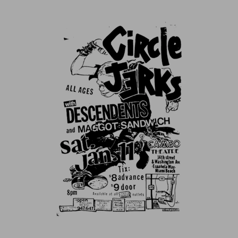 Circle Jerks Male Pullover Hoodie