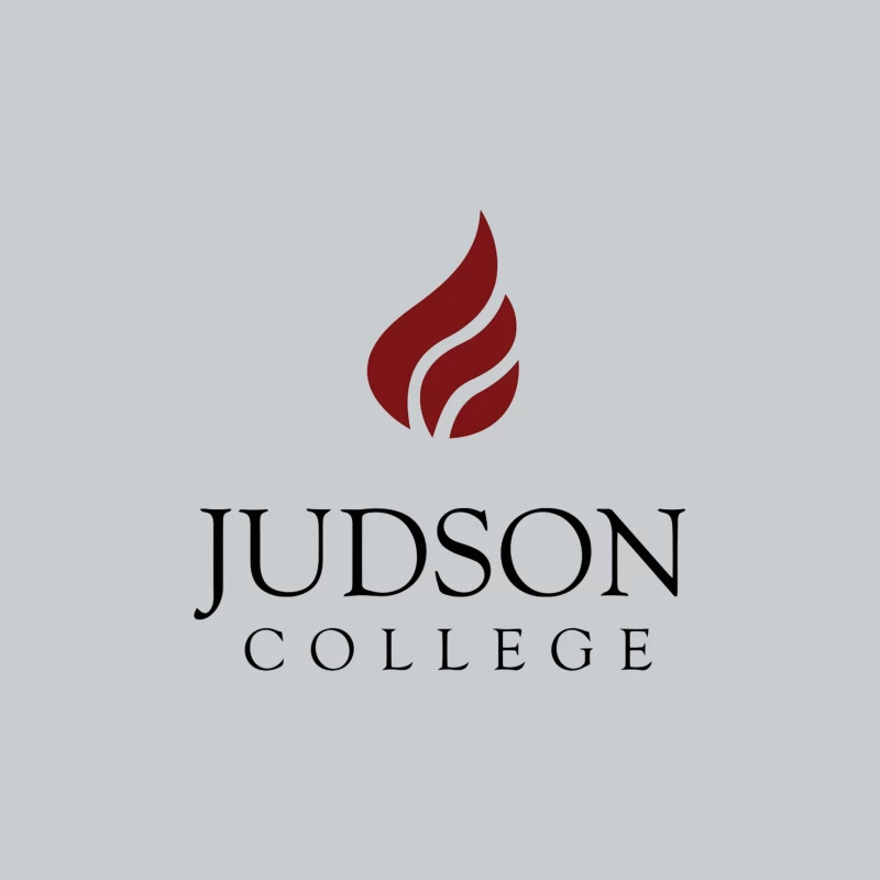 Judson College Educational Institution Logo with Red Flame Symbol Baseball Cap