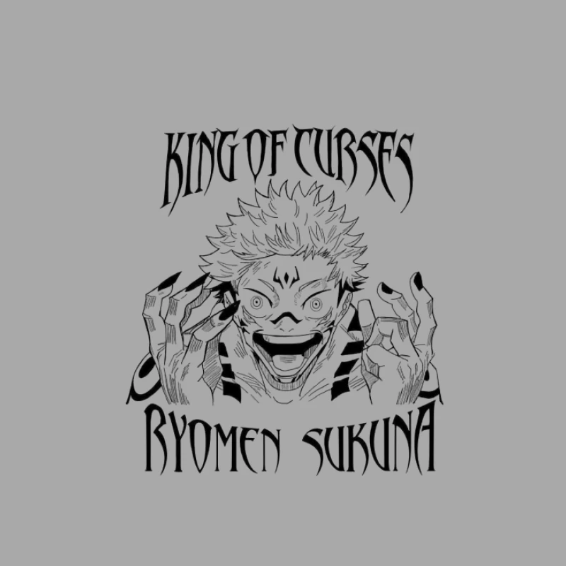 Illustration des Königs der Flüche, Ryomen Sukuna Herren Pullover Hoodie