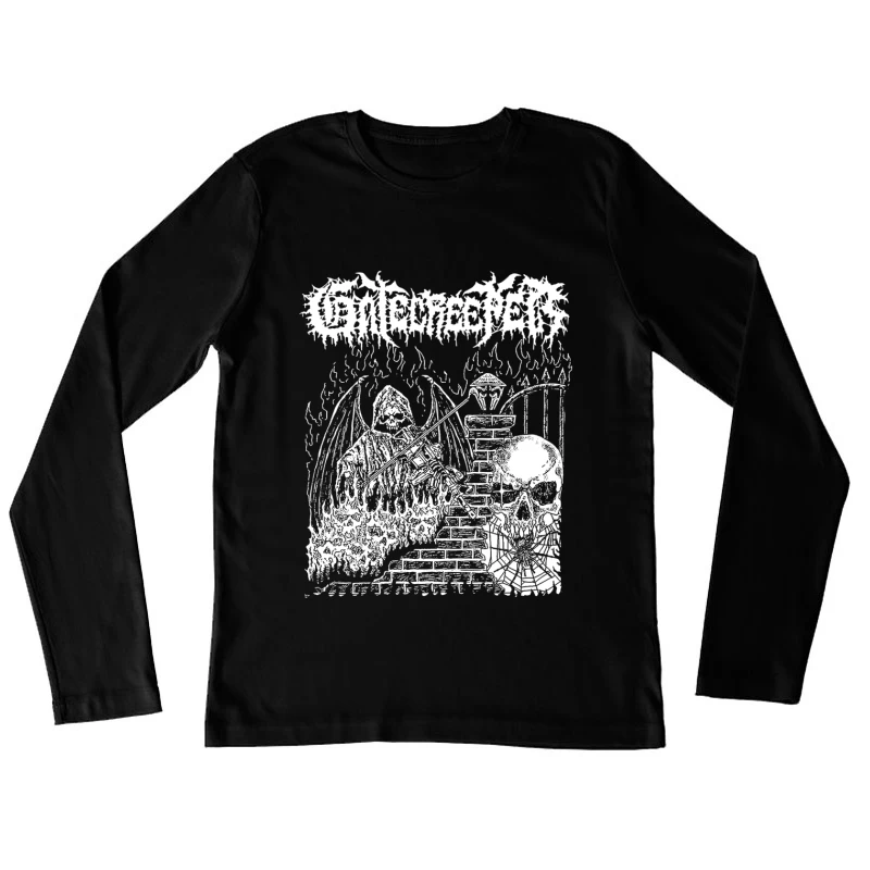 Gatecreeper Grin Of The Reaper Female Long Sleeve T-Shirt