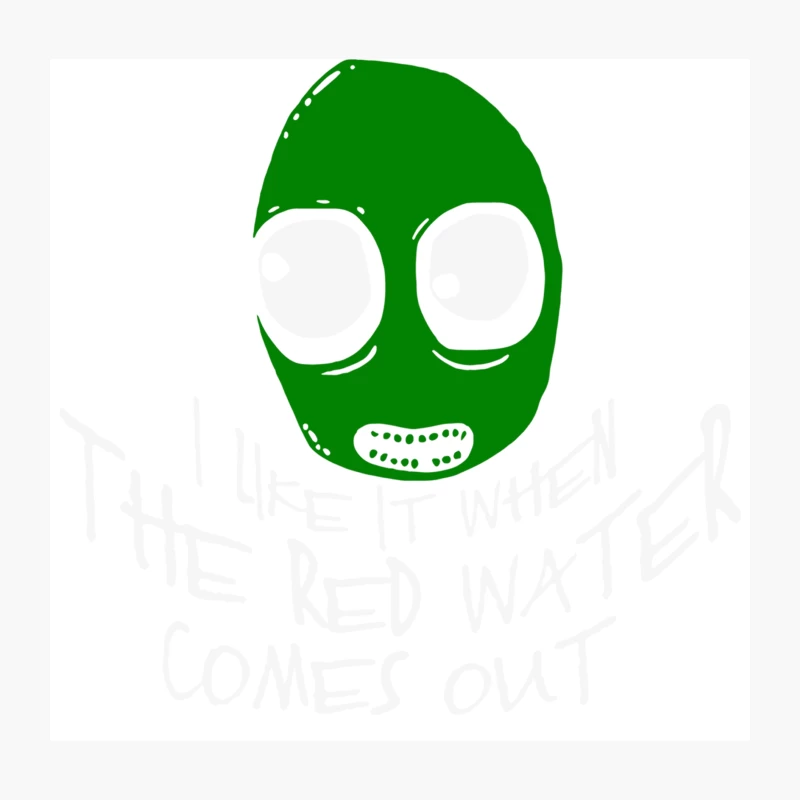 Salad Fingers Red Water Throw Pillow